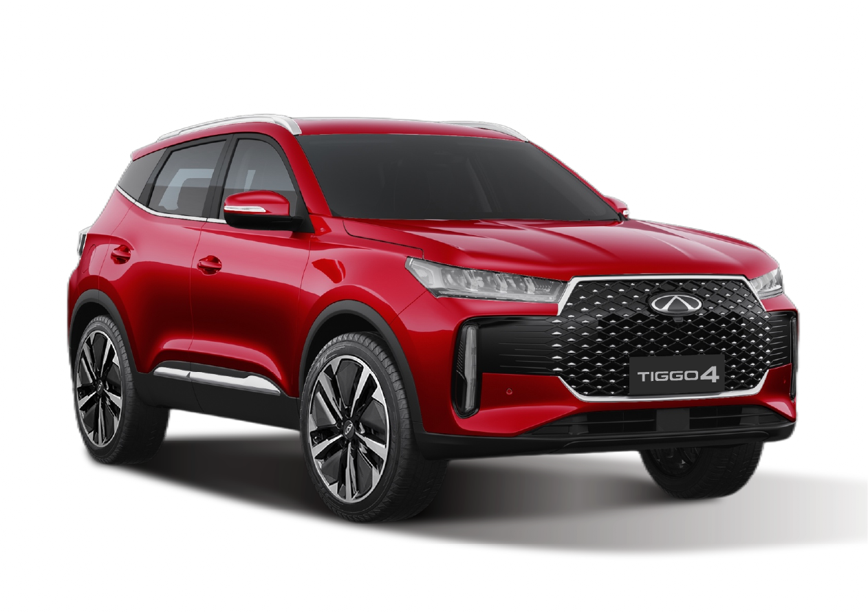 Chery Tiggo 4 Super Hybrid in Solar Flare Red