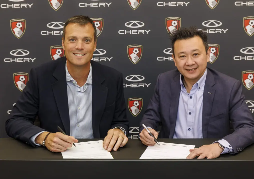 Chery UK has announced a new three-season partnership with AFC Bournemouth and AFC Bournemouth Women, becoming the Official Automotive Partner and Official Men’s front-of-shirt Training Wear Partner of the Premier League club known as ‘The Cherries’.