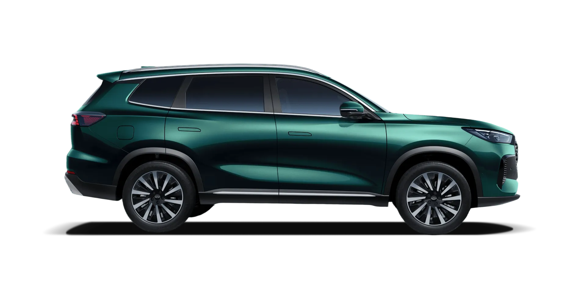 Chery Tiggo 8 SUV model in Forest Green