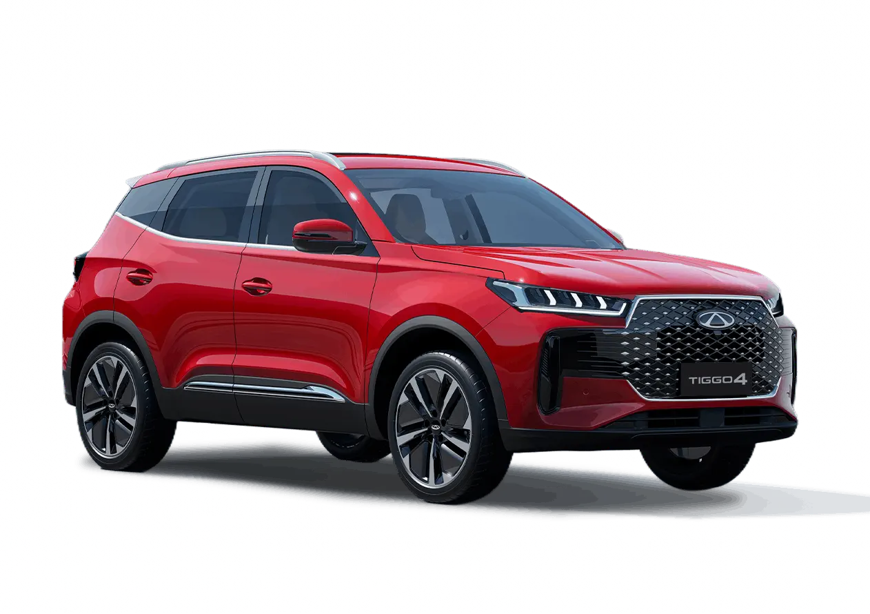 Chery Tiggo 4 Super Hybrid in Solar Flare Red