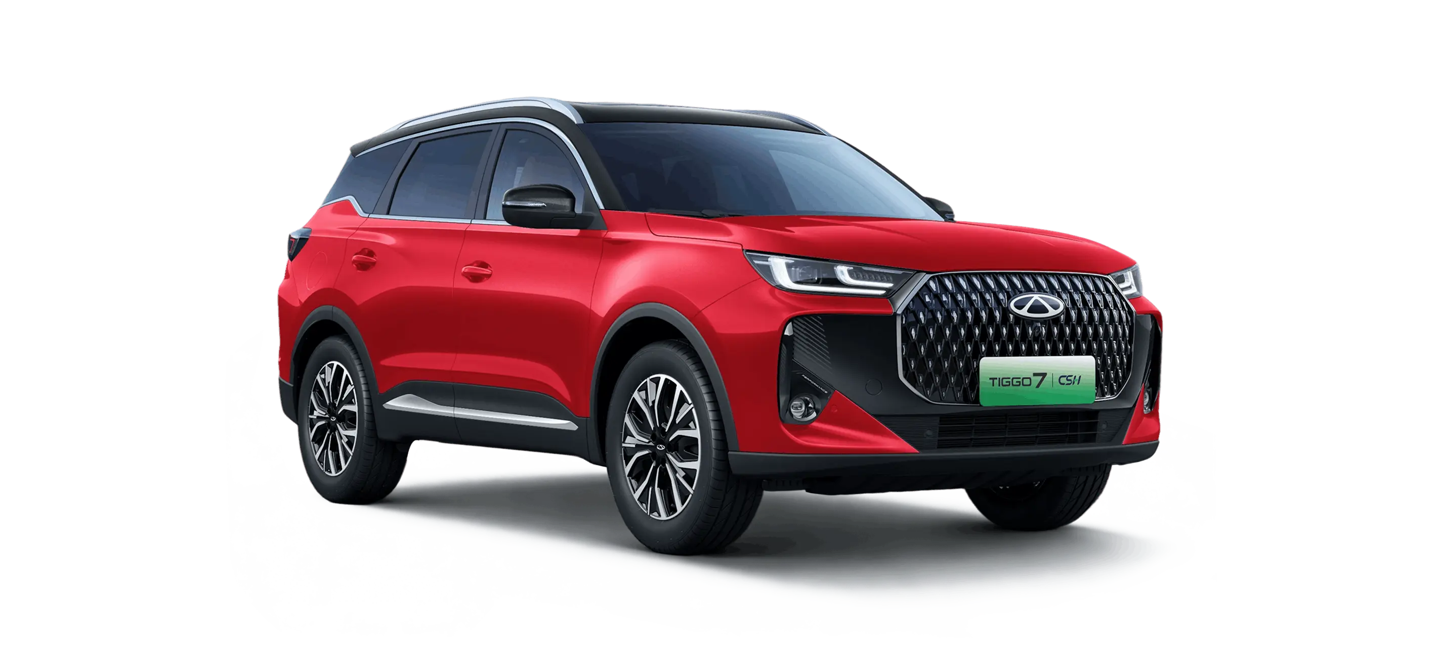 Chery Tiggo 7 CSH edition in Chery Red with Black Roof