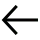 Left arrow icon in black